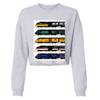 Class 43 Intercity 125 Locomotives Cropped Pullover Crew