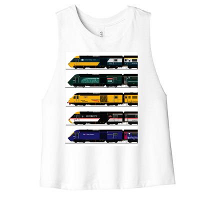 Class 43 Intercity 125 Locomotives Women's Racerback Cropped Tank