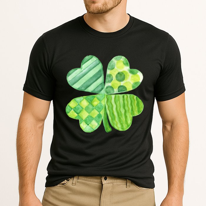 Cute 4 Leaf Clover Irish St Patricks Day Cooling Performance Crew T-Shirt