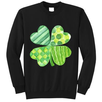 Cute 4 Leaf Clover Irish St Patricks Day Sweatshirt