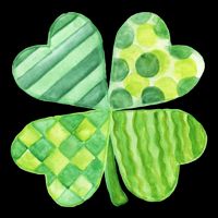 Cute 4 Leaf Clover Irish St Patricks Day Flatbill Hat