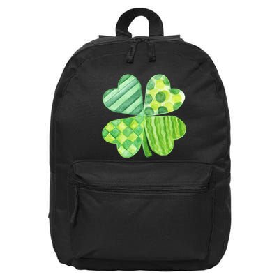 Cute 4 Leaf Clover Irish St Patricks Day 16 in Basic Backpack