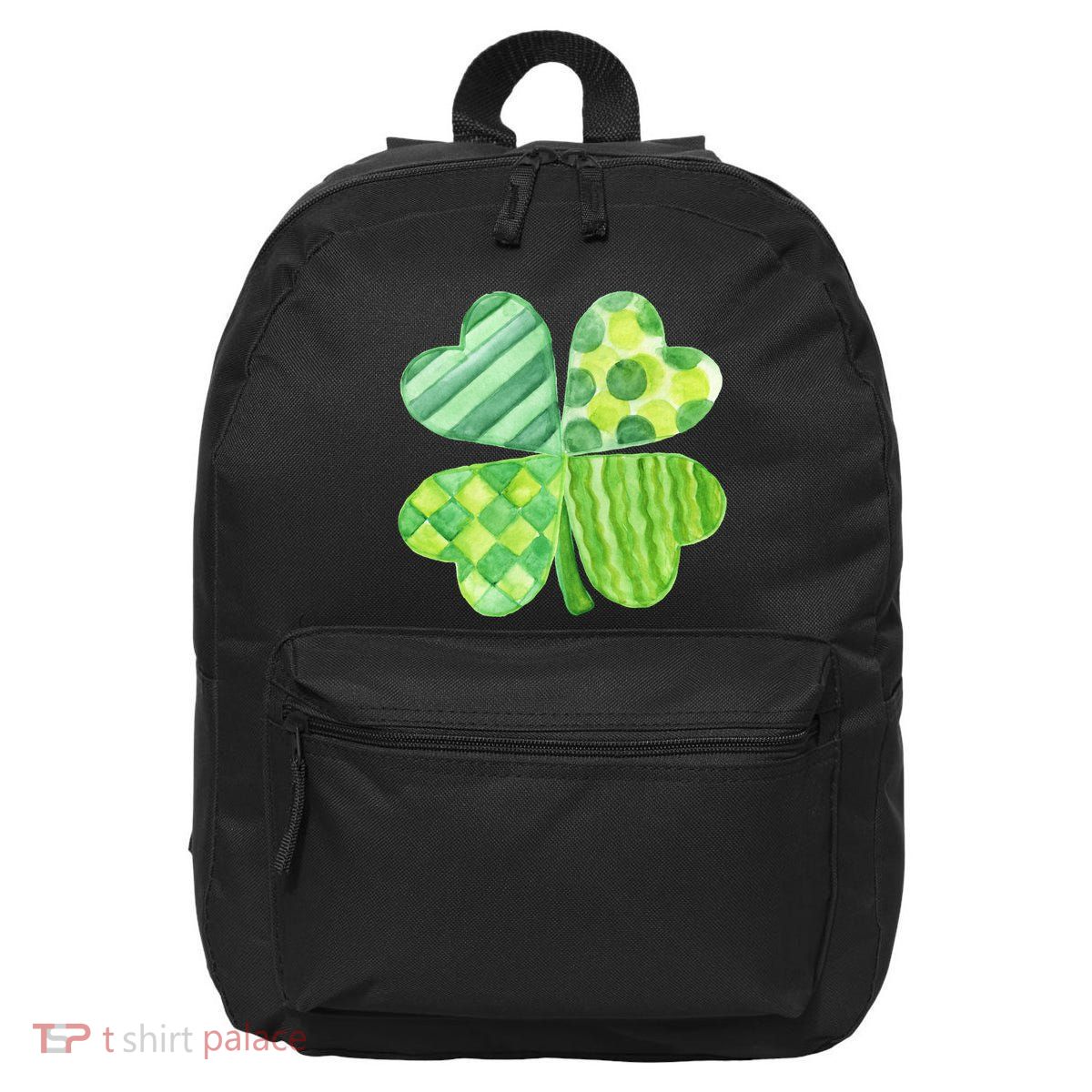 Cute 4 Leaf Clover Irish St Patricks Day 16 in Basic Backpack