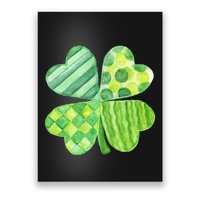 Cute 4 Leaf Clover Irish St Patricks Day Poster