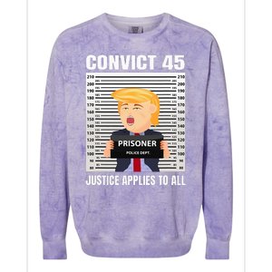 Convict 45 No One Is Above The Law Colorblast Crewneck Sweatshirt