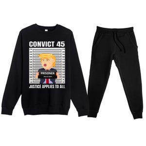 Convict 45 No One Is Above The Law Premium Crewneck Sweatsuit Set