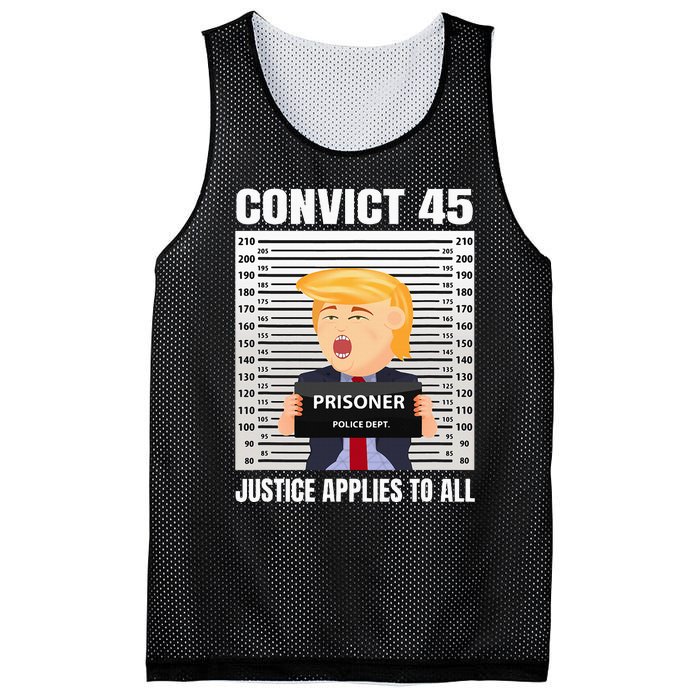 Convict 45 No One Is Above The Law Mesh Reversible Basketball Jersey Tank