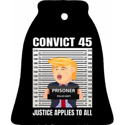 Convict 45 No One Is Above The Law Ceramic Bell Ornament