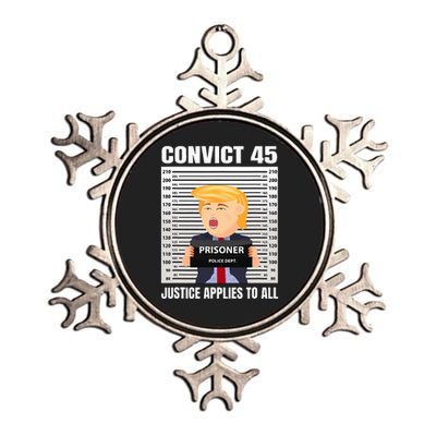 Convict 45 No One Is Above The Law Metallic Star Ornament