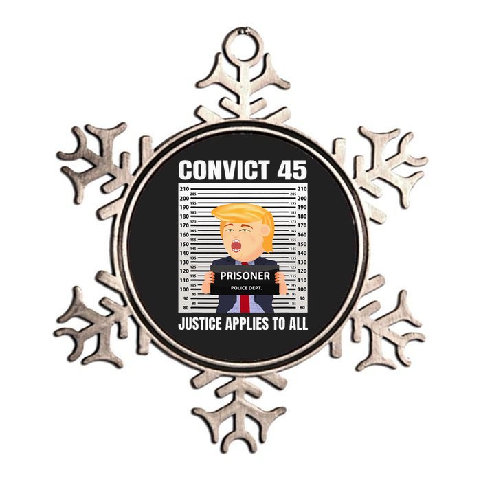 Convict 45 No One Is Above The Law Metallic Star Ornament