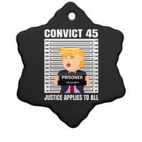 Convict 45 No One Is Above The Law Ceramic Star Ornament