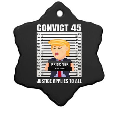 Convict 45 No One Is Above The Law Ceramic Star Ornament