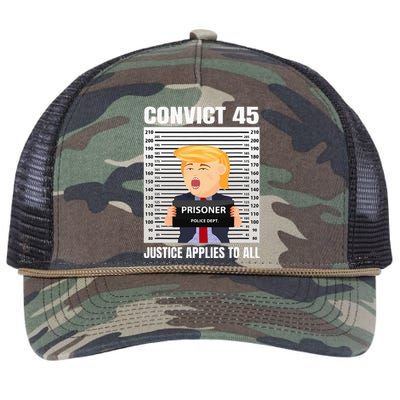 Convict 45 No One Is Above The Law Retro Rope Trucker Hat Cap