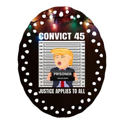 Convict 45 No One Is Above The Law Ceramic Oval Ornament