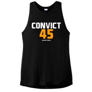 Convict 45 No One Man Or Woman Is Above The Law Ladies PosiCharge Tri-Blend Wicking Tank