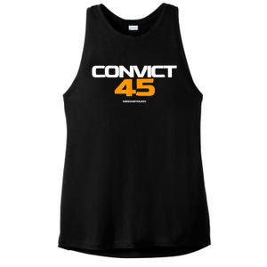 Convict 45 No One Man Or Woman Is Above The Law Ladies PosiCharge Tri-Blend Wicking Tank