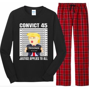 Convict 45 No One Is Above The Law Funny Long Sleeve Pajama Set