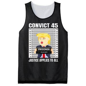 Convict 45 No One Is Above The Law Funny Mesh Reversible Basketball Jersey Tank