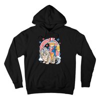 Cat 4th Of July Caticorn Unicorn Meowica Hoodie