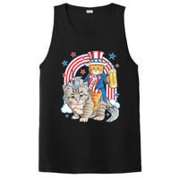 Cat 4th Of July Caticorn Unicorn Meowica PosiCharge Competitor Tank