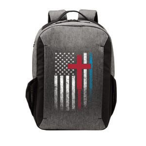 Cross 4th Of July American Flag Usa America Patriotic Funny Gift Vector Backpack