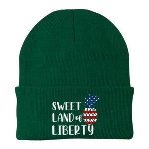 Cute 4th Of July Gift Sweet Land Of Liberty Gift Knit Cap Winter Beanie