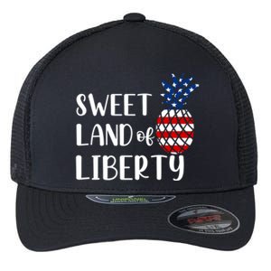 Cute 4th Of July Gift Sweet Land Of Liberty Gift Flexfit Unipanel Trucker Cap