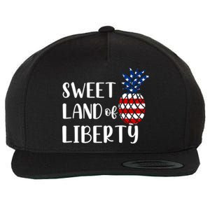 Cute 4th Of July Gift Sweet Land Of Liberty Gift Wool Snapback Cap