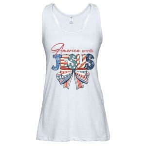 Coquette 4th Of July Christian Quotes Ladies Essential Flowy Tank