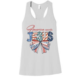 Coquette 4th Of July Christian Quotes Women's Racerback Tank