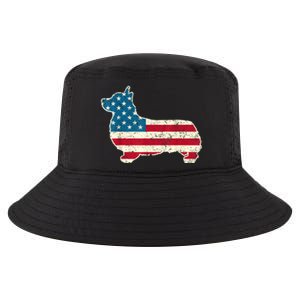 Corgi 4th Of July Dog Lover Gifts Men Women American Flag Cool Comfort Performance Bucket Hat