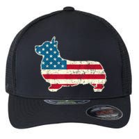 Corgi 4th Of July Dog Lover Gifts Men Women American Flag Flexfit Unipanel Trucker Cap