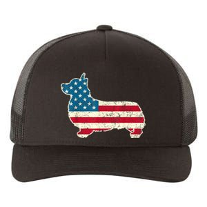 Corgi 4th Of July Dog Lover Gifts Men Women American Flag Yupoong Adult 5-Panel Trucker Hat