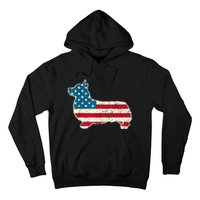 Corgi 4th Of July Dog Lover Gifts Men Women American Flag Hoodie