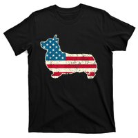 Corgi 4th Of July Dog Lover Gifts Men Women American Flag T-Shirt