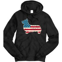 Corgi 4th Of July Dog Lover Gifts Men Women American Flag Tie Dye Hoodie