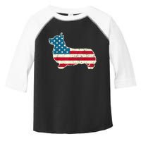 Corgi 4th Of July Dog Lover Gifts Men Women American Flag Toddler Fine Jersey T-Shirt