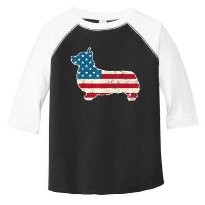 Corgi 4th Of July Dog Lover Gifts Men Women American Flag Toddler Fine Jersey T-Shirt