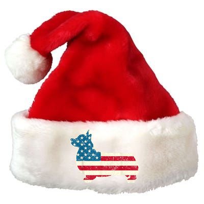 Corgi 4th Of July Dog Lover Gifts Men Women American Flag Premium Christmas Santa Hat