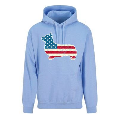 Corgi 4th Of July Dog Lover Gifts Men Women American Flag Unisex Surf Hoodie