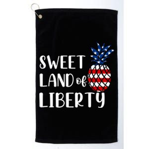 Cute 4th Of July Gift Sweet Land Of Liberty Gift Platinum Collection Golf Towel