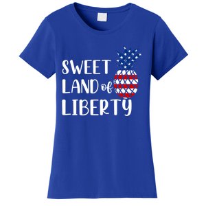 Cute 4th Of July Gift Sweet Land Of Liberty Gift Women's T-Shirt