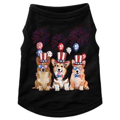 Corgi 4th Of July Dog Lover Men Women American Flag Doggie Tank