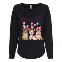 Corgi 4th Of July Dog Lover Men Women American Flag Womens California Wash Sweatshirt