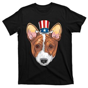 Corgi 4th Of July Dog Lover Men Women American Flag T-Shirt