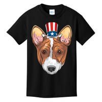 Corgi 4th Of July Dog Lover Men Women American Flag Kids T-Shirt