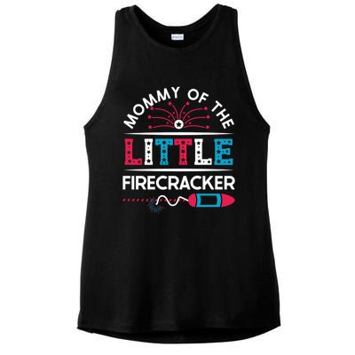 Cool 4th Of July Gift Mommy Of The Little Firecracker Meaningful Gift Ladies PosiCharge Tri-Blend Wicking Tank