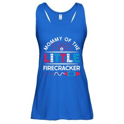 Cool 4th Of July Gift Mommy Of The Little Firecracker Meaningful Gift Ladies Essential Flowy Tank