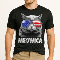 Cat 4th Of July Meowica American Flag Sunglasses Cooling Performance Crew T-Shirt