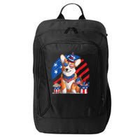 Corgi 4th Of July American Sunglasses Dog Puppy USA Corgi City Backpack